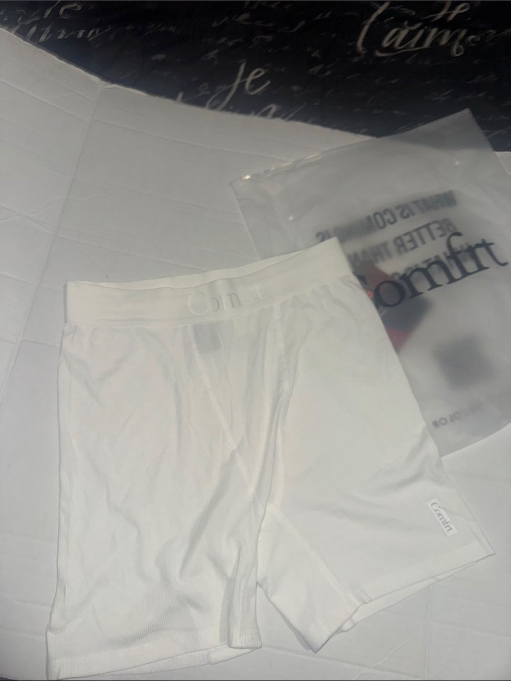 Men's White Boxer Briefs with Stretch Waistband